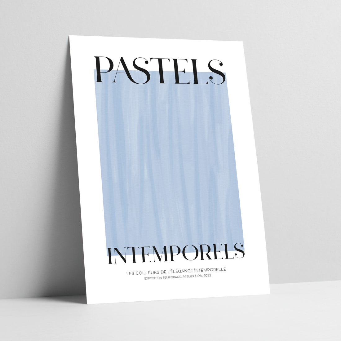 Timeless Pastels - Serene Azure Art Print