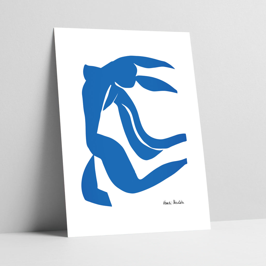 Matisse Blue Nude with Hair in the Wind Art Print
