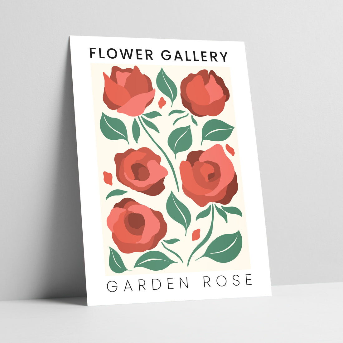 Flower Gallery: Garden Rose Art Print