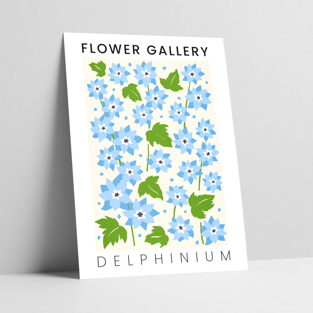 Flower Gallery: Delphinium Art Print