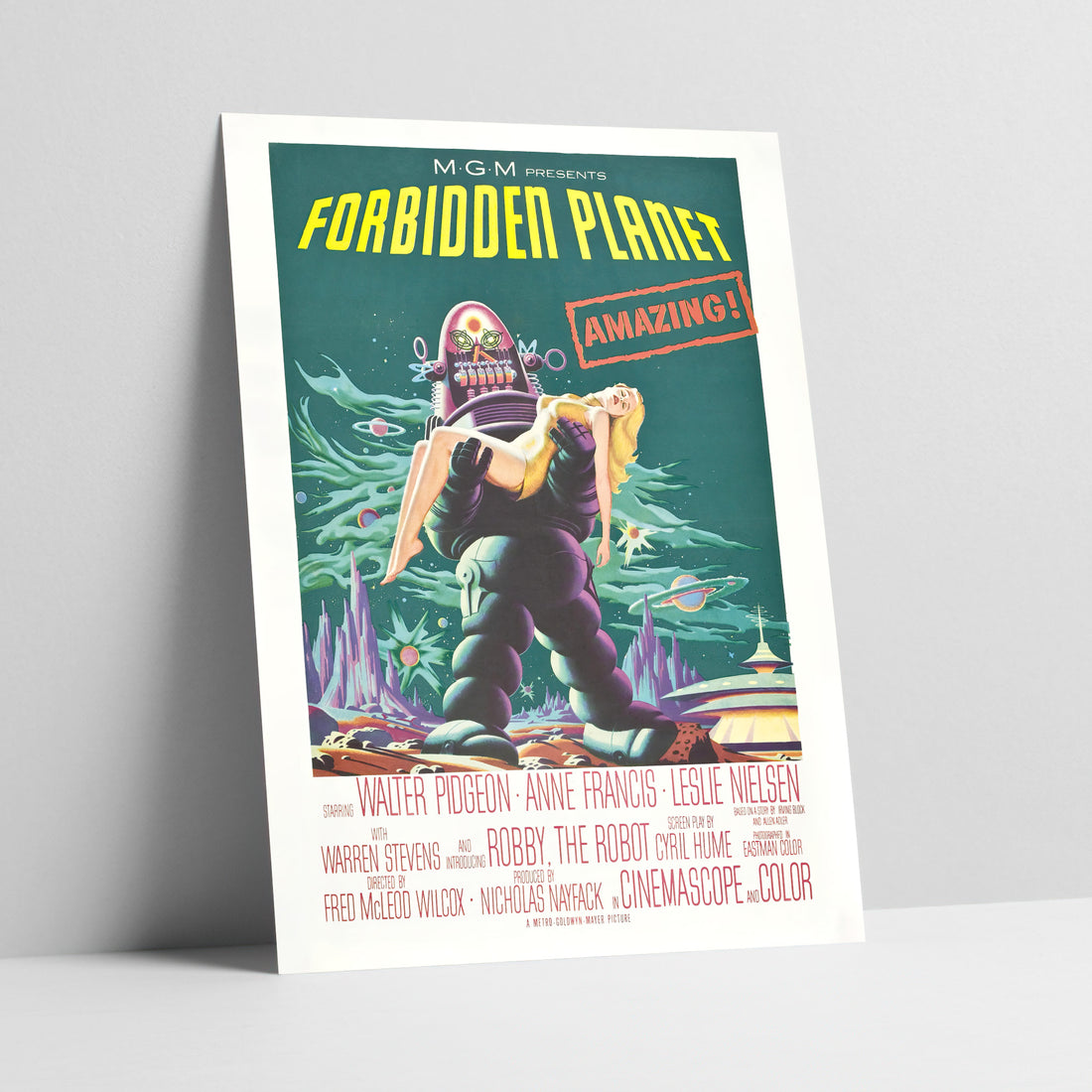 Forbidden Planet Vintage Movie Poster Art Print