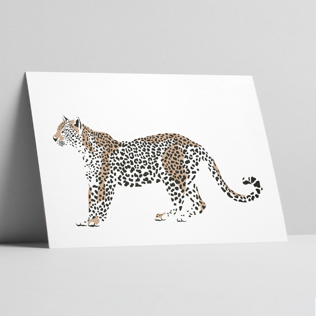 Leopard Vigilance: Guardian of the Grasslands Art Print