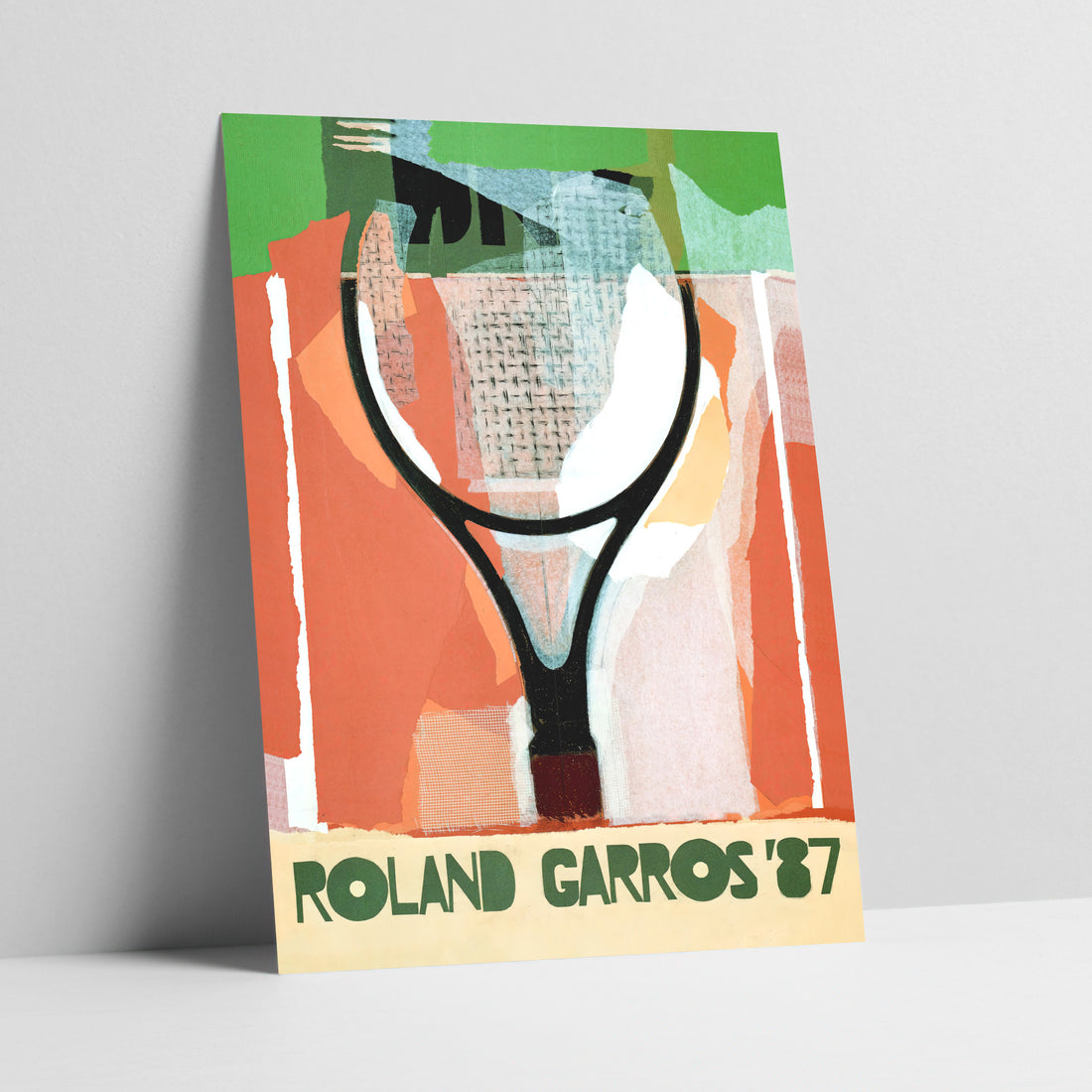 Roland Garros 1987 Tennis Poster Art Print