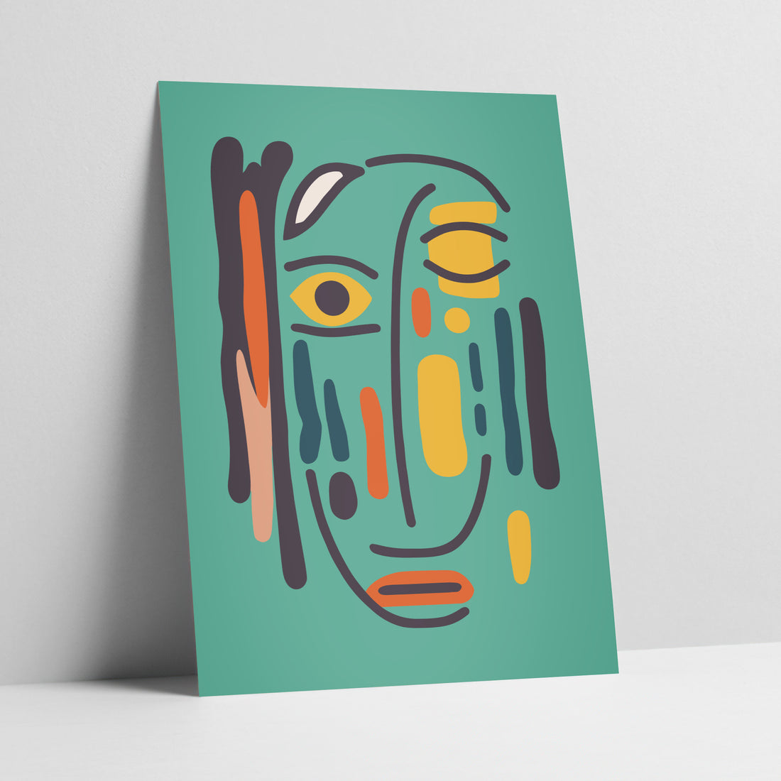 Emotive Essence - Face Abstract Art Print
