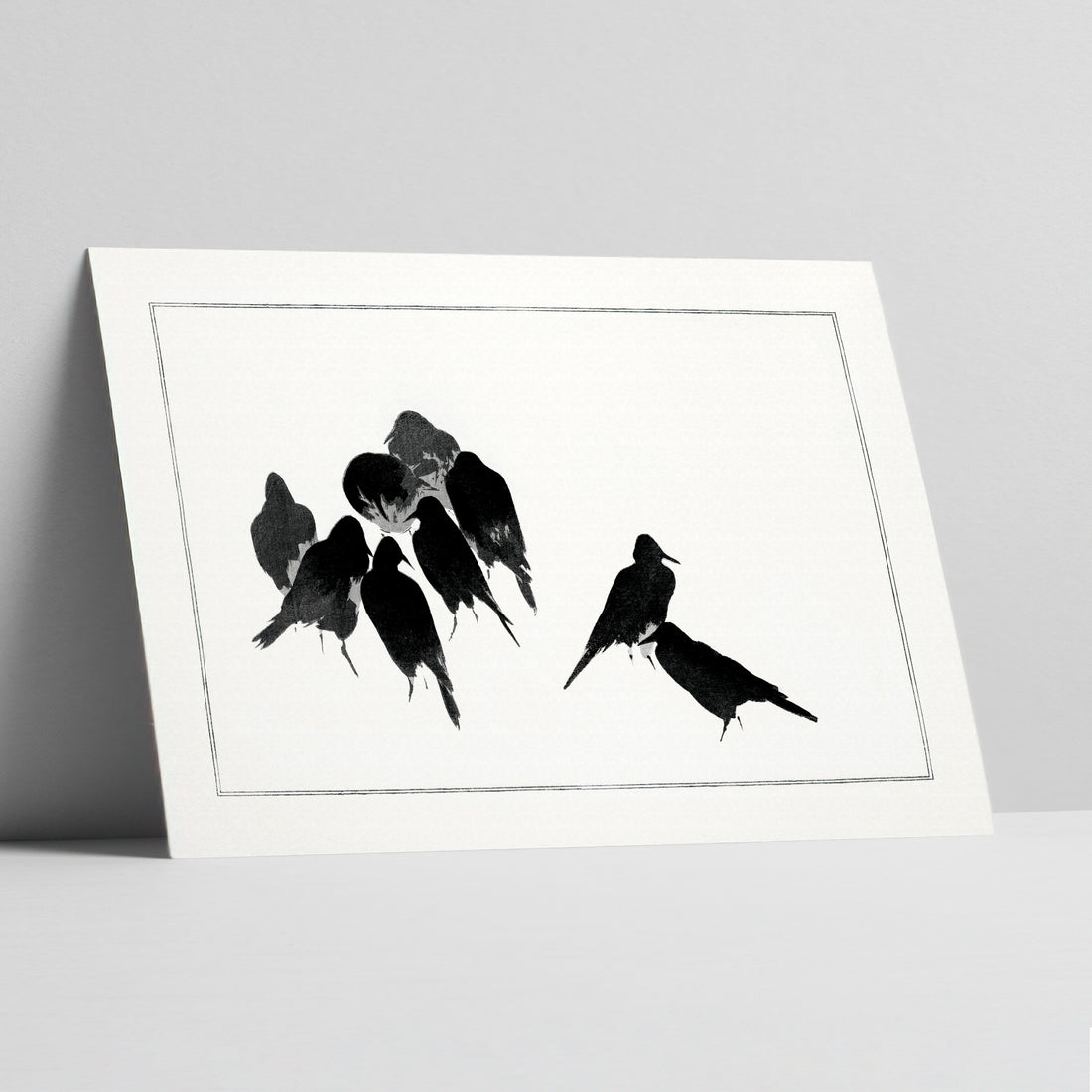 Japanese Crows Art Print