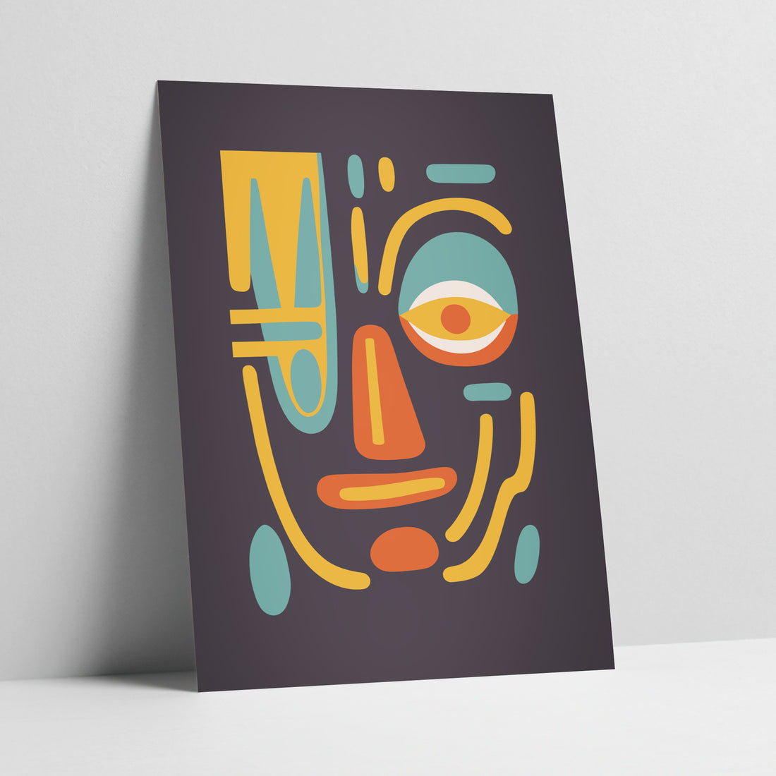 Vibrant Visage - Face Abstract Art Print