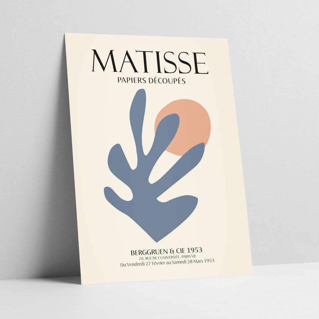 Modernist Cut Out Leaf and Circle - Henri Matisse Art Print