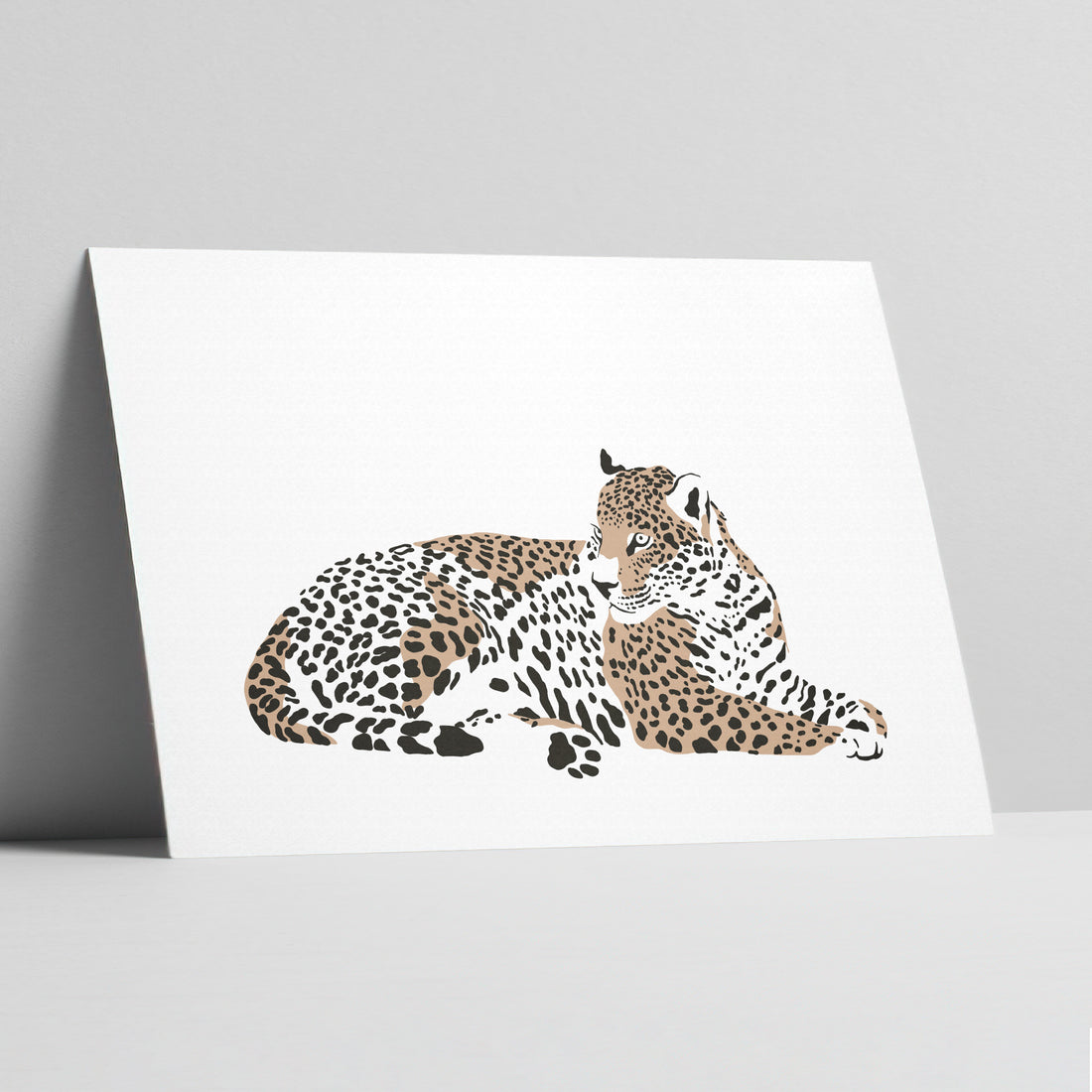 Leopard Leisure: Serengeti Repose Art Print