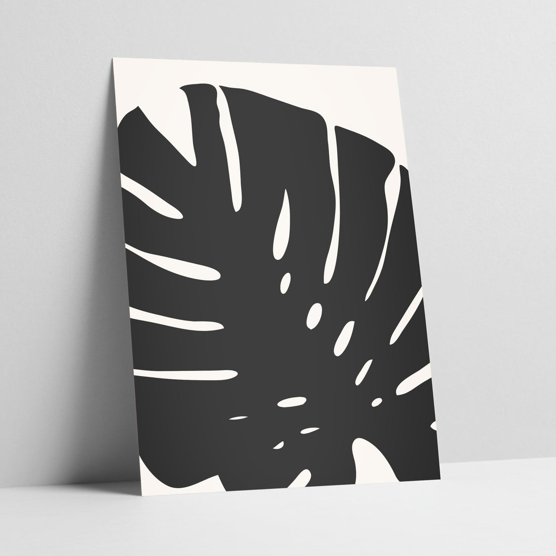 Monstera Moderna - Abstract Leaf Art Print