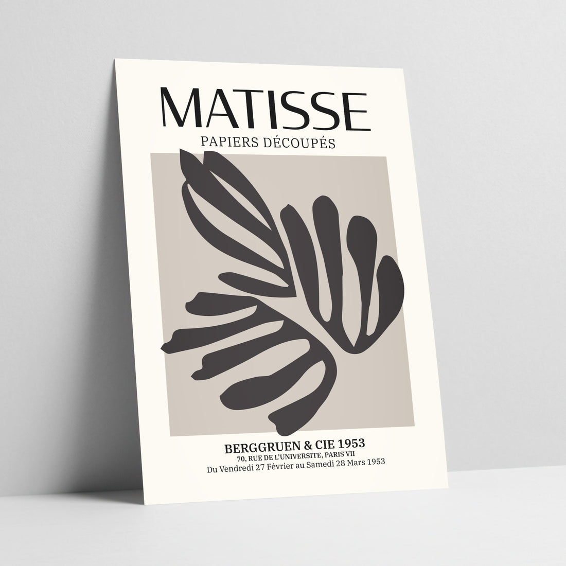 Contemporary Matisse Leaf Interpretation - Henri Matisse Art Print