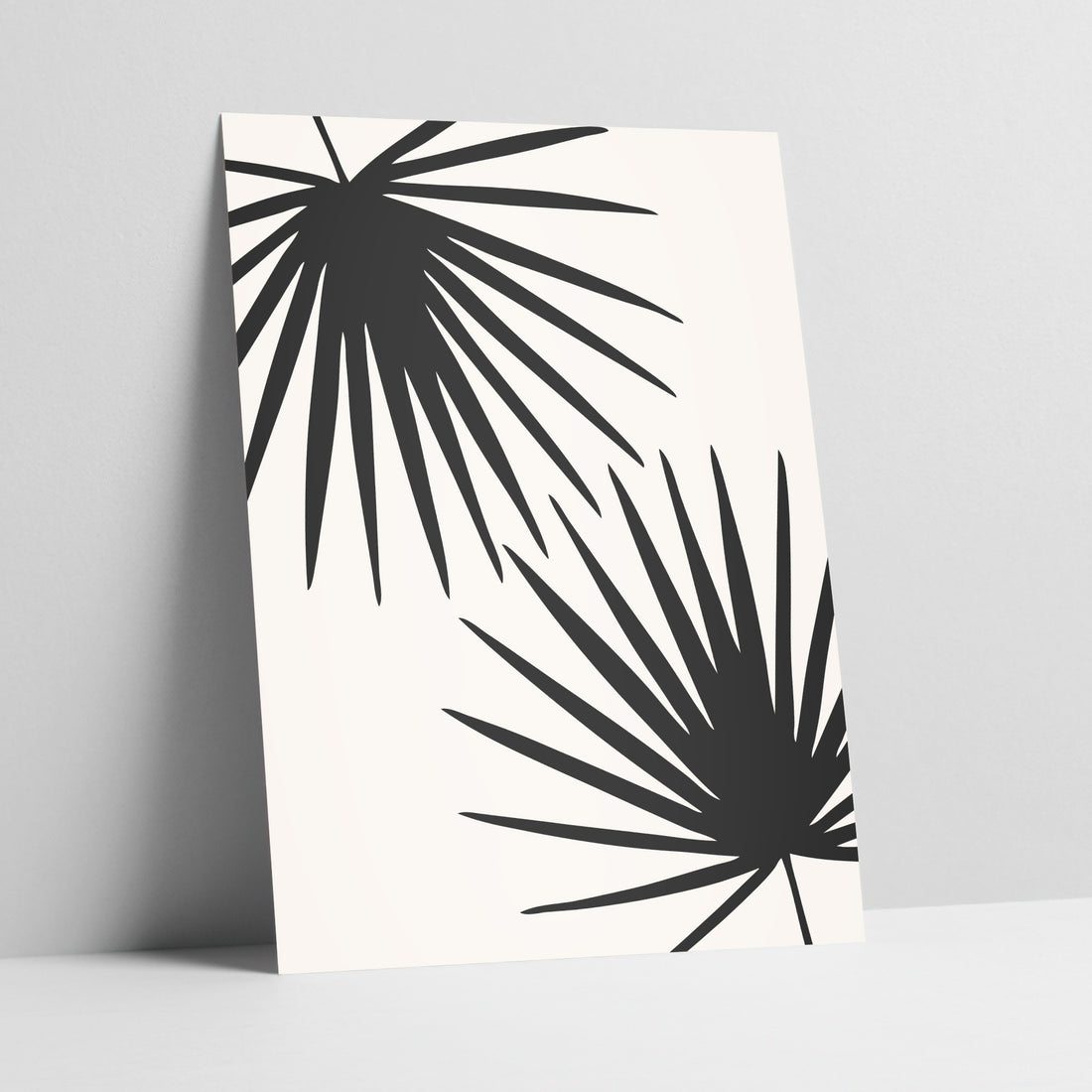 Sunburst Foliage - Abstract Palm Fan Art Print