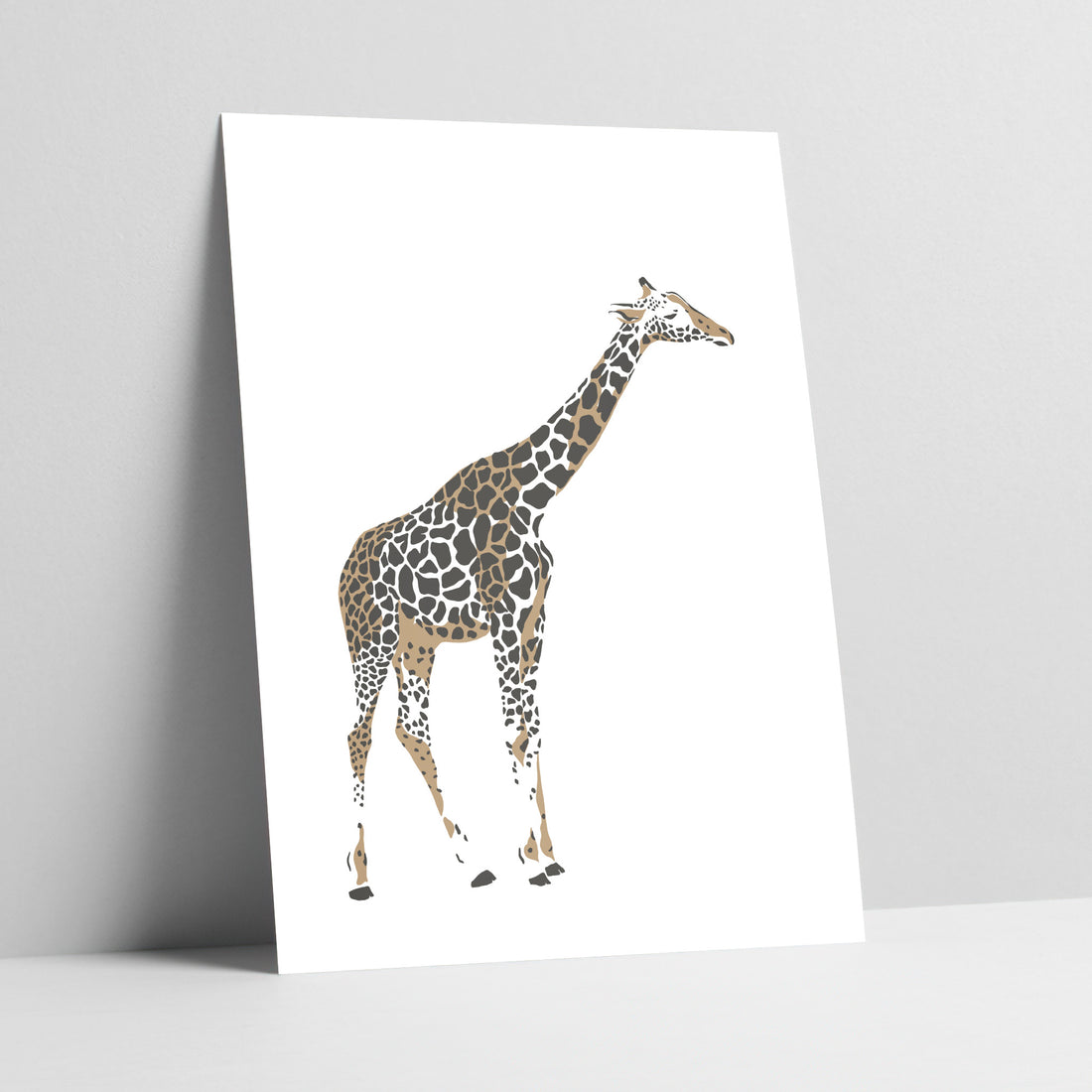 Giraffe Elegance: Serengeti Sentinel Art Print