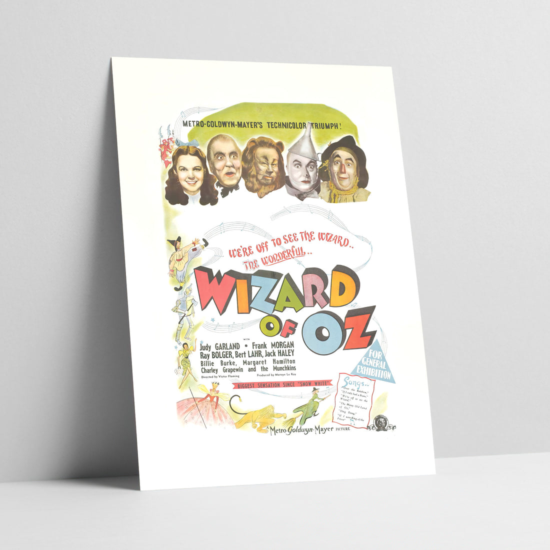 Wizard of Oz Vintage Movie Poster Art Print