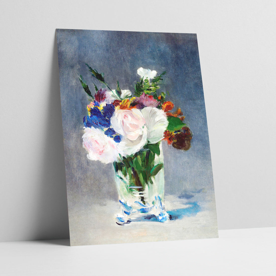 Flowers in a Crystal Vase by Edouard Manet Art Print
