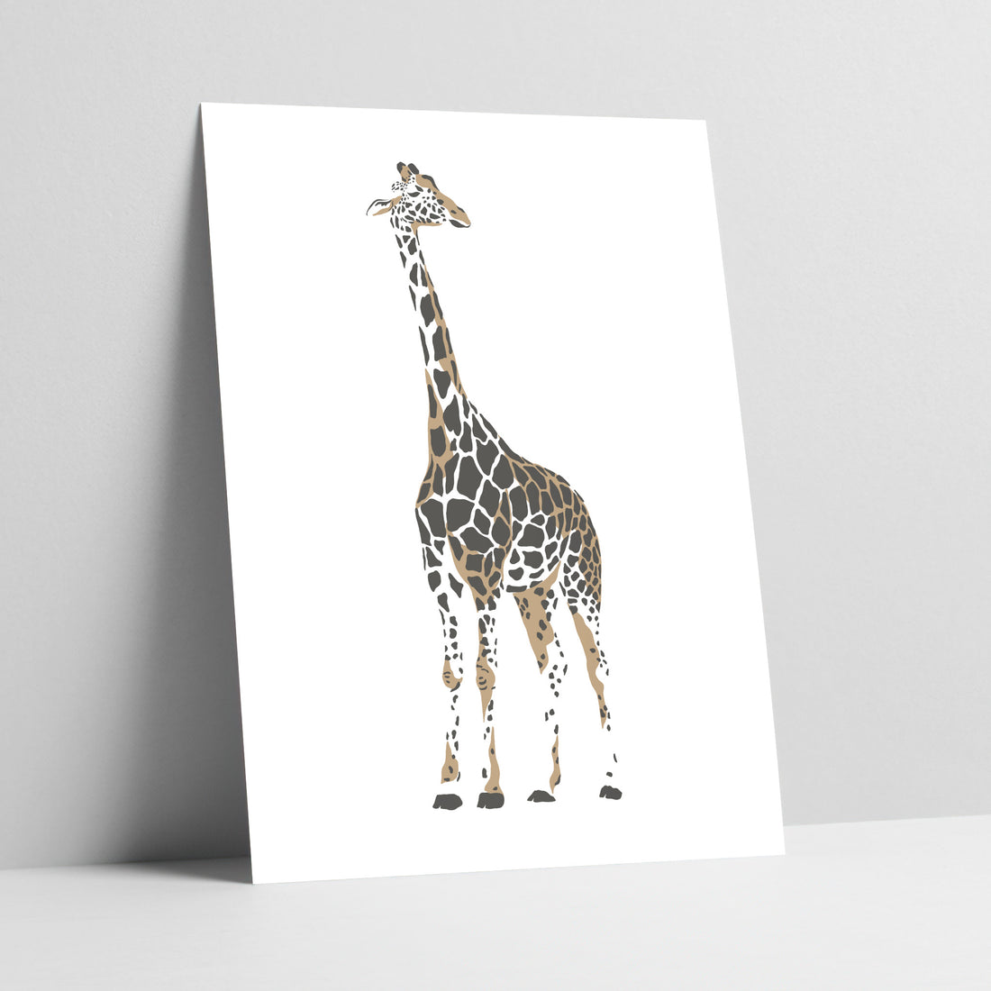Giraffe Grace: Serengeti Sovereign Art Print