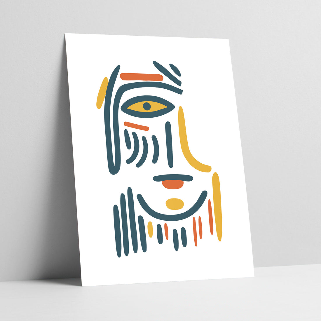 Vision in Verses - Face Abstract Art Print