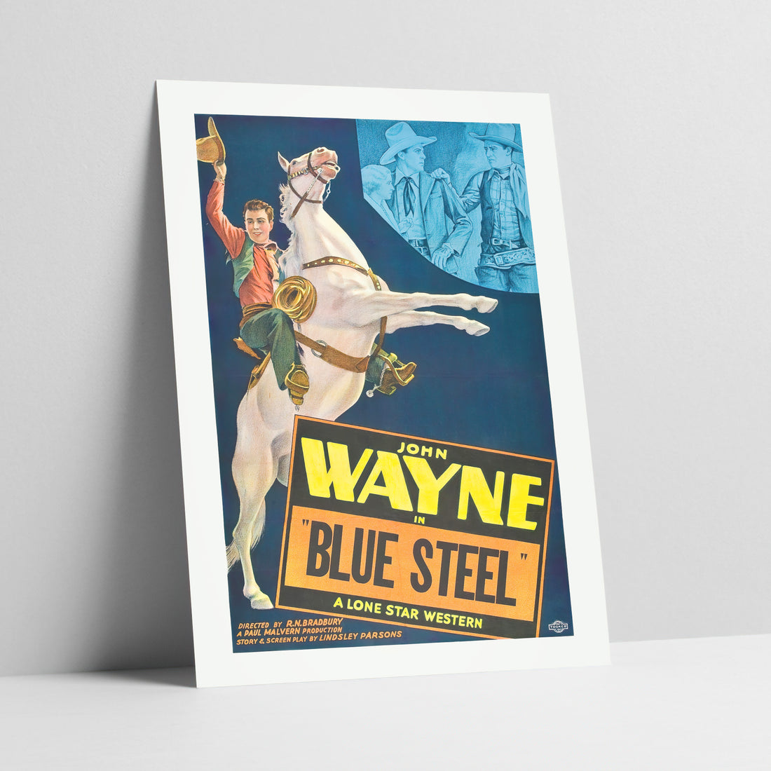 Blue Steel Vintage Movie Poster Art Print