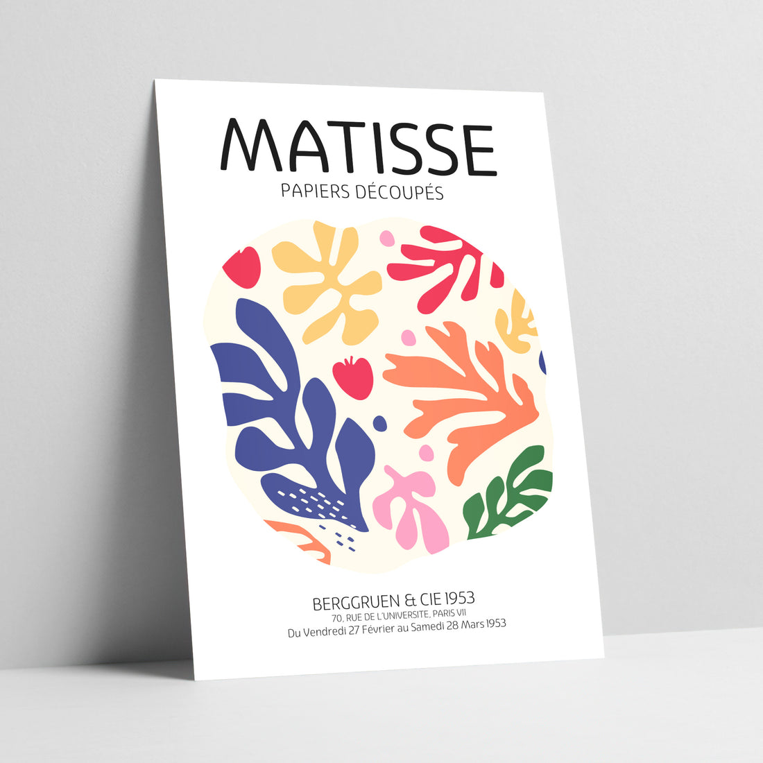 Matisse Exhibition Bright Cutouts Circle Art Print