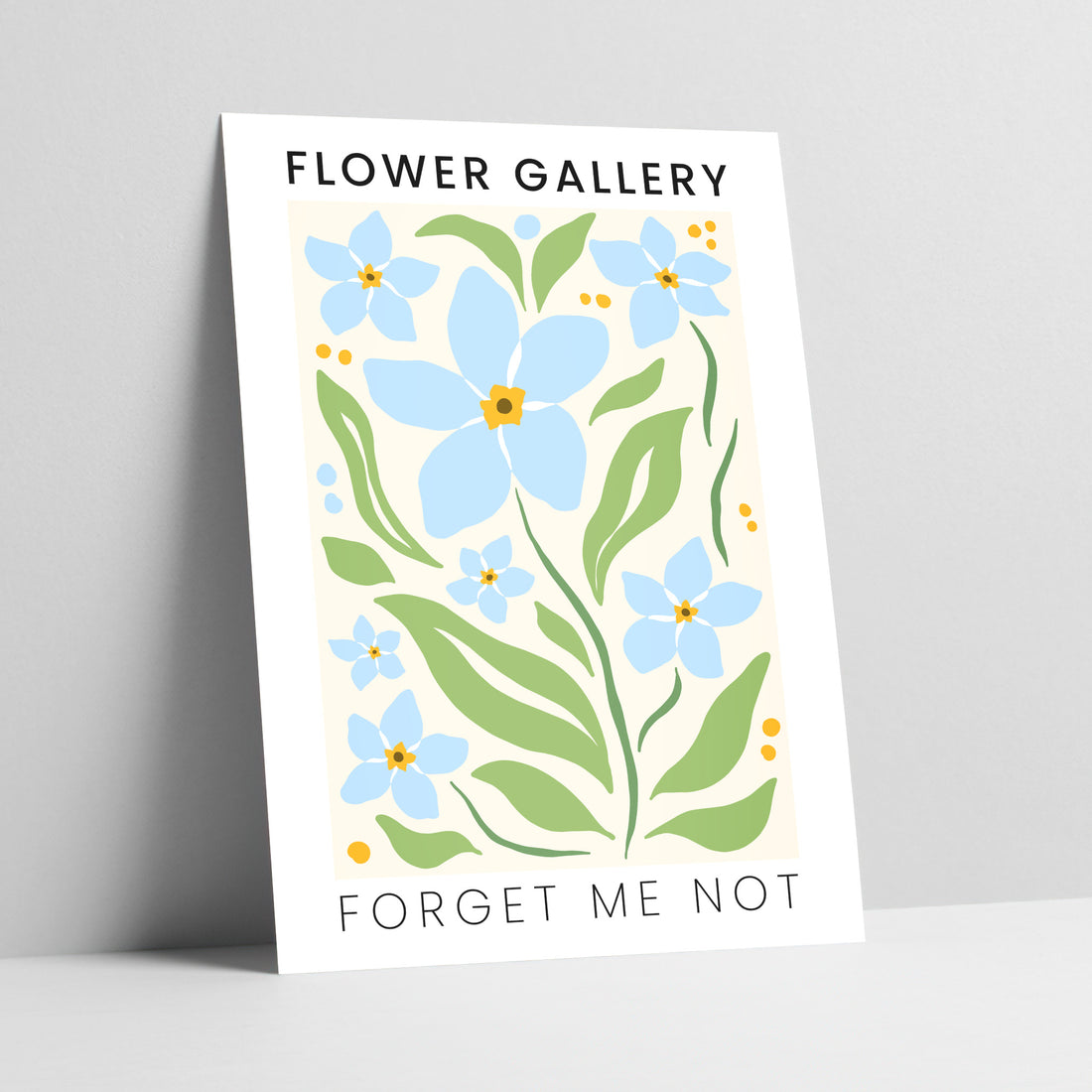 Flower Gallery: Forget Me Not Art Print