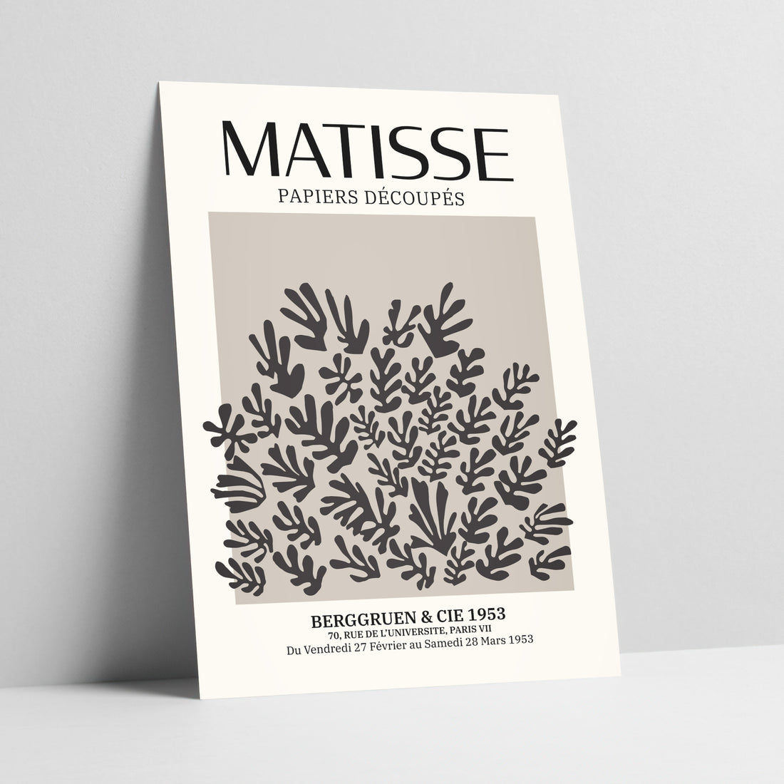 Neutral Matisse-Inspired Botanical Cascade - Henri Matisse Art Print