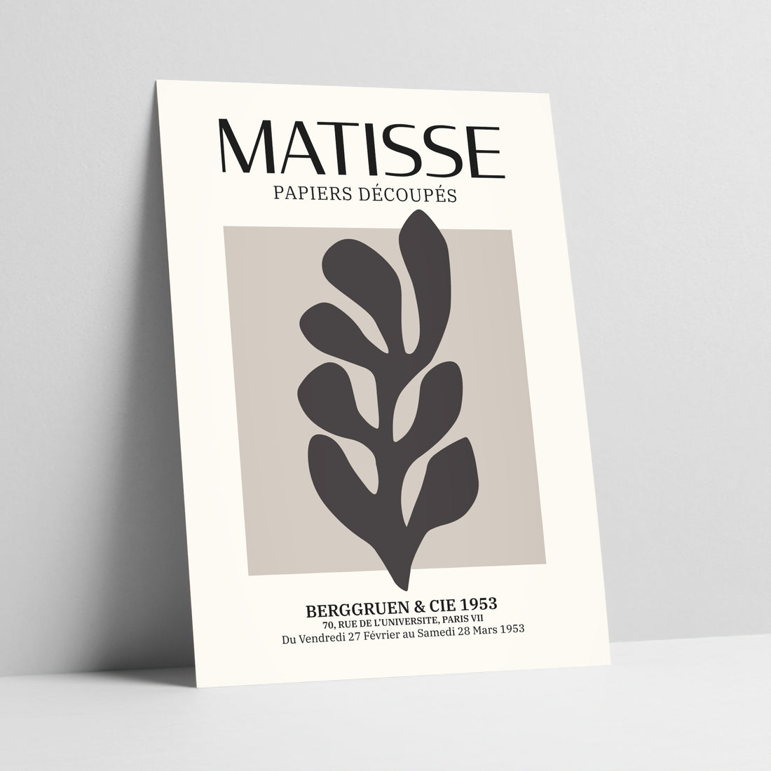 Minimalist Matisse Leaf Illustration - Henri Matisse Art Print