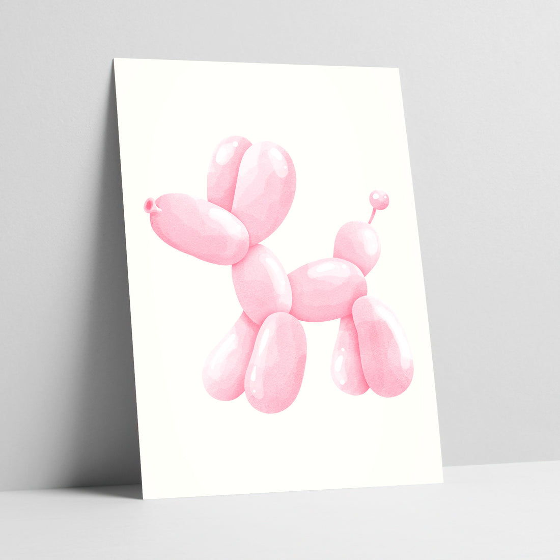 Pink Balloon Dog Art Print