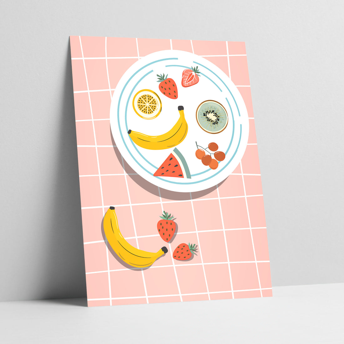 Summertime Fruit Platter Maximalist Art Print