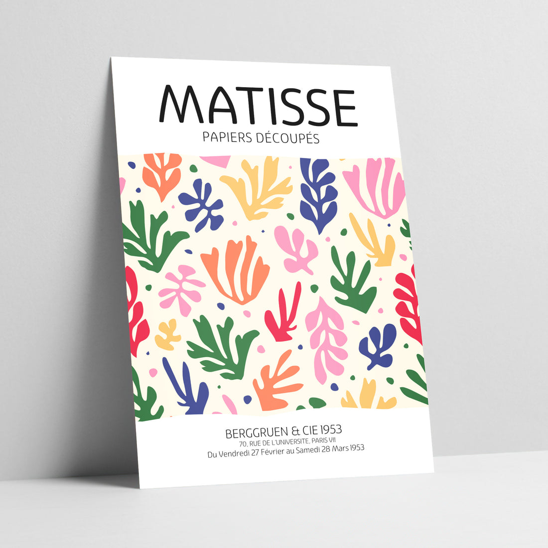 Matisse Exhibition Bright Cutouts Pattern Art Print