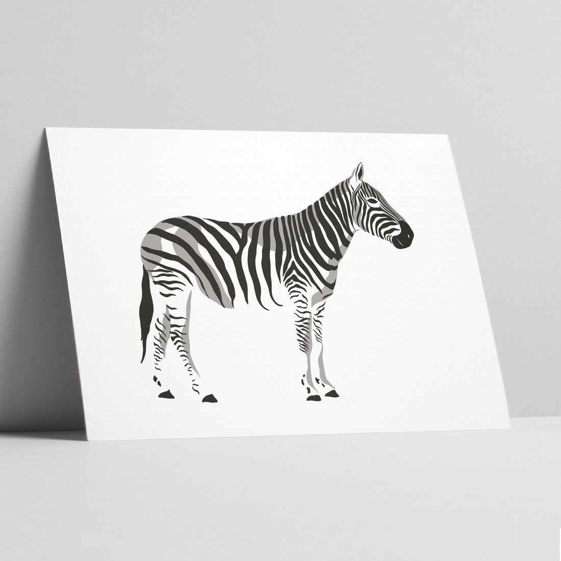Zebra Calm: Serengeti Stripes Art Print
