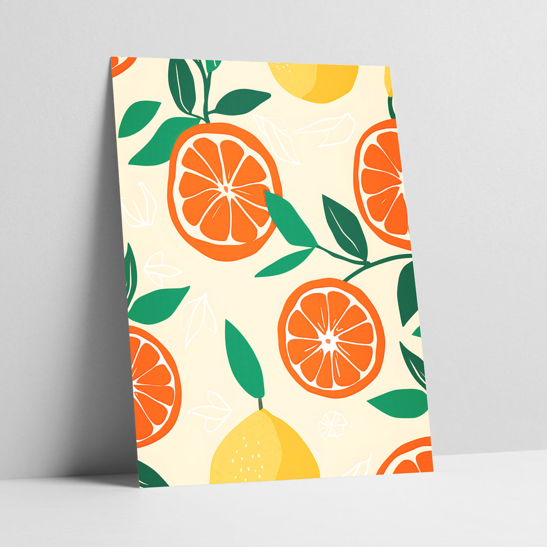 Sun-Kissed Citrus Orchard Art Print