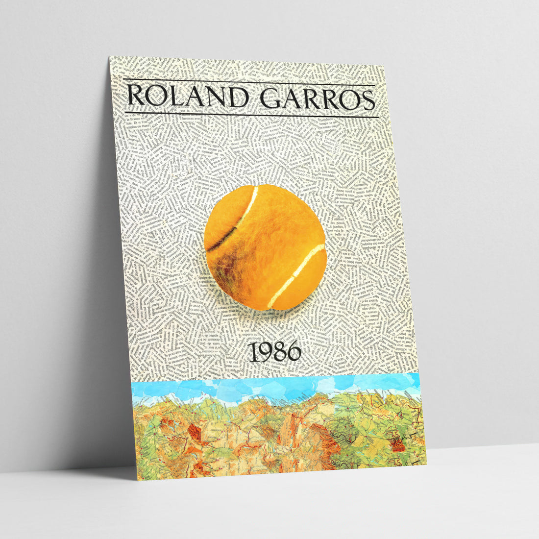 Roland Garros 1986 Tennis Poster Art Print