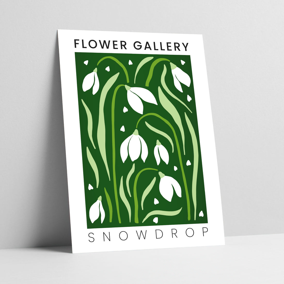 Flower Gallery: Snowdrop Art Print