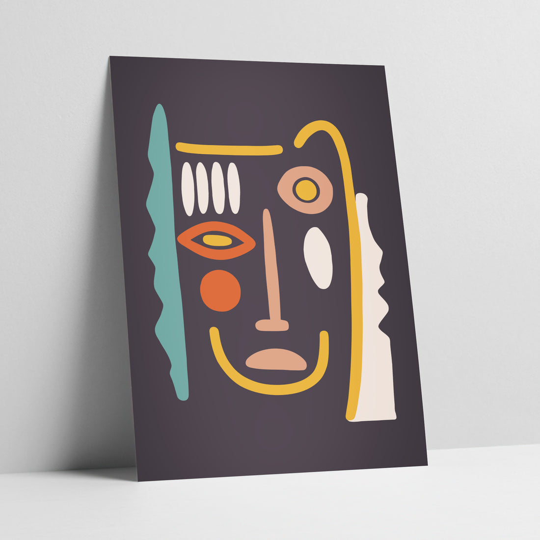 Chromatic Contour - Face Abstract Art Print