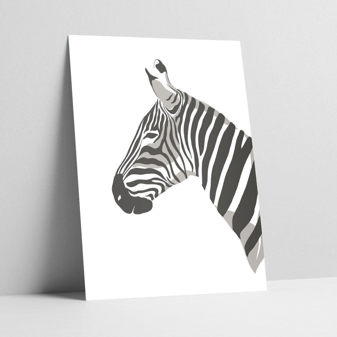 Zebra Harmony: Symphony of Stripes Art Print
