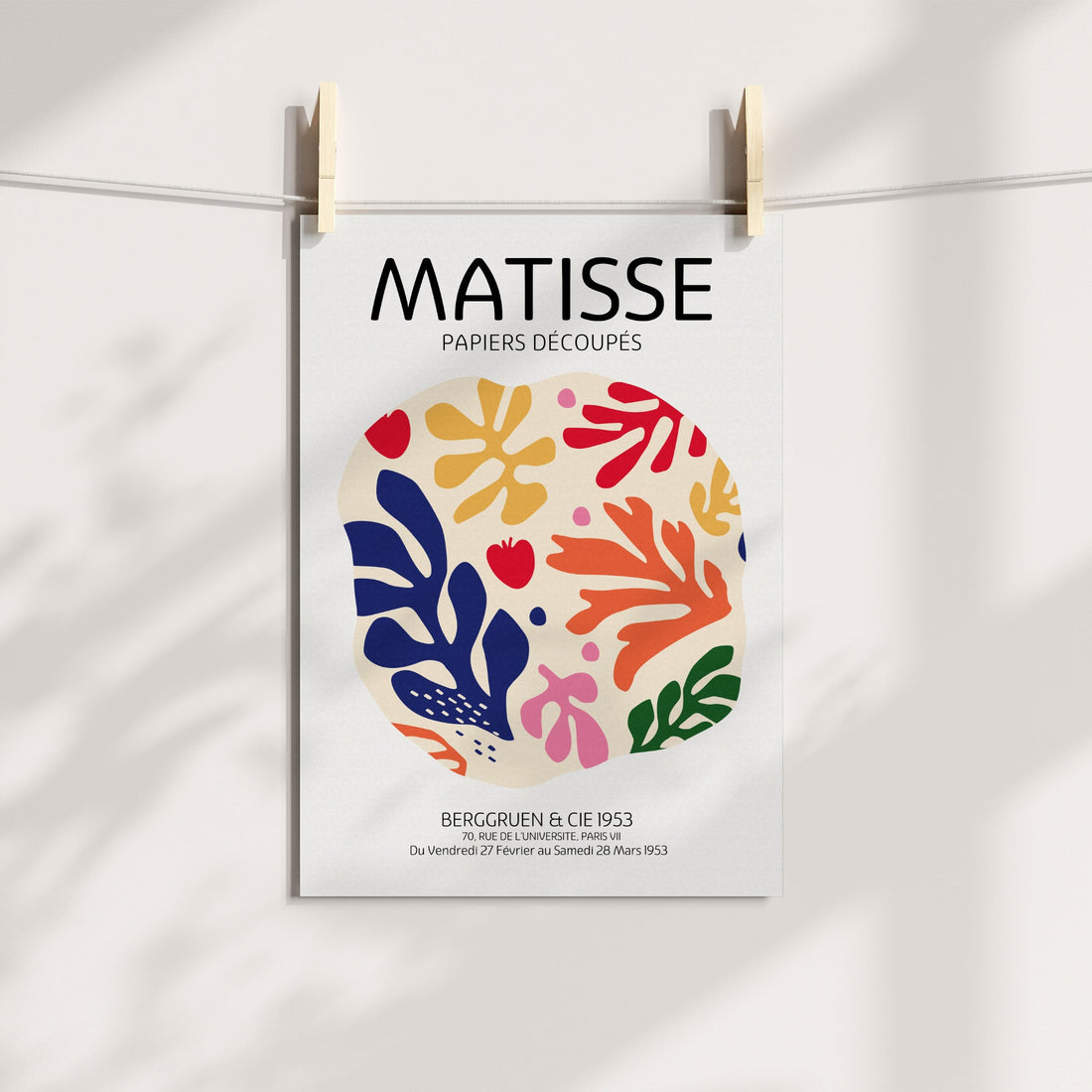 Matisse Exhibition Bright Cutouts Circle Printable Art