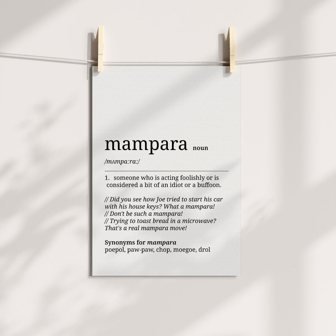 Mampara Definition Printable Art