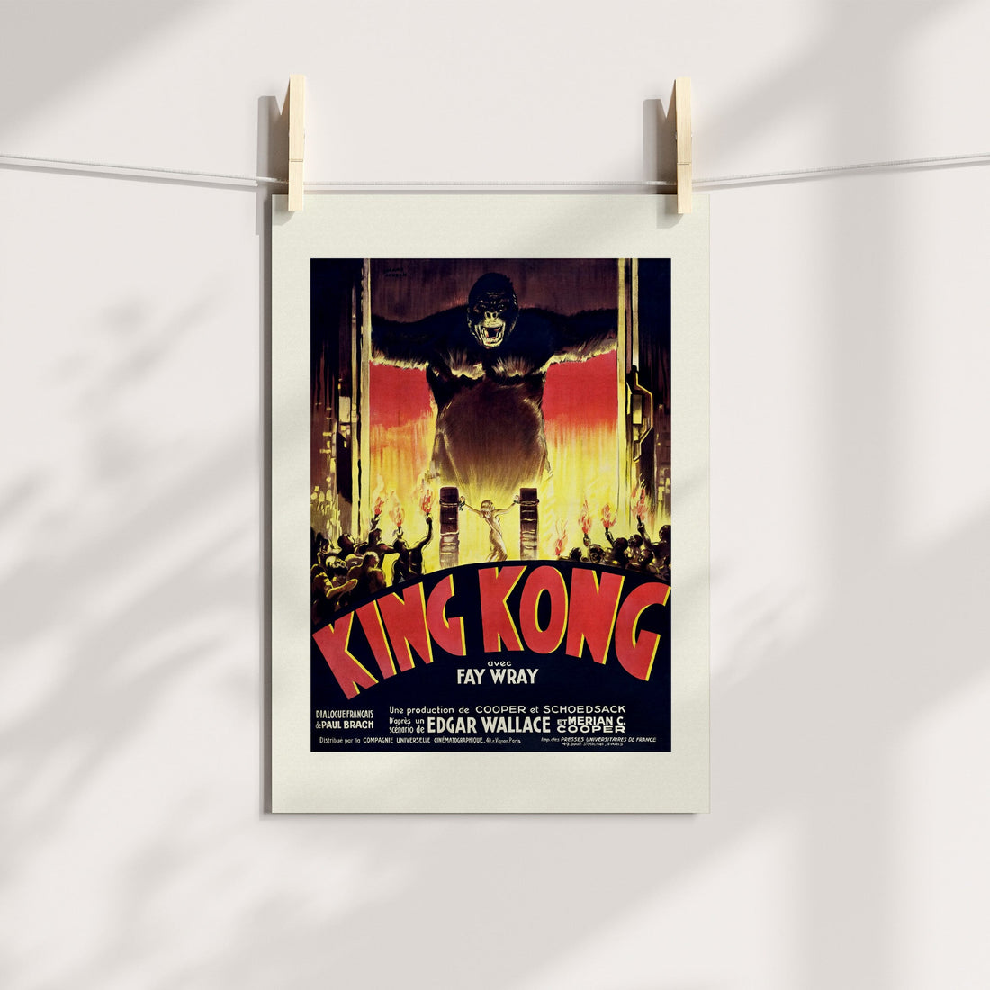 King Kong Vintage Movie Poster Printable Art