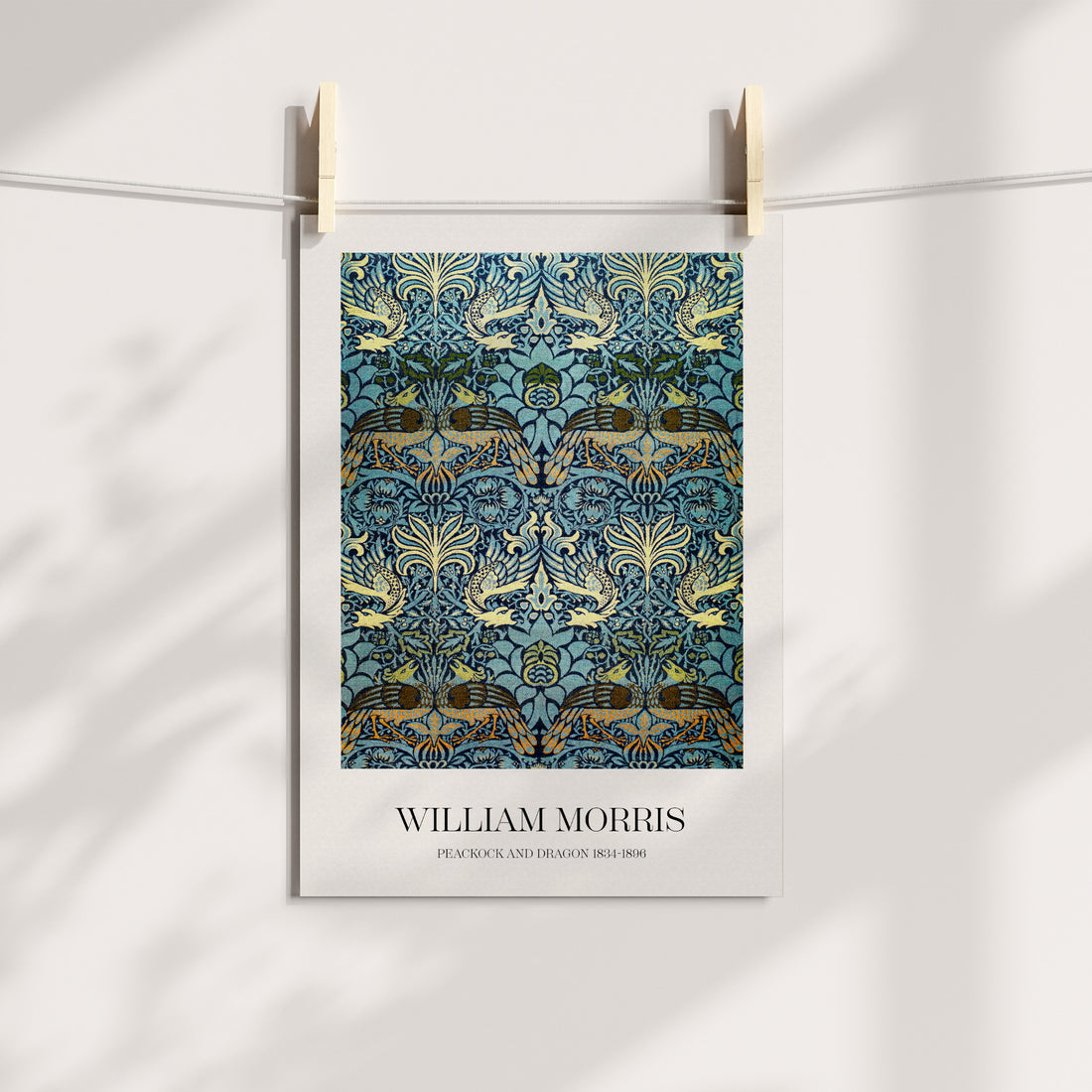 Peacock and Dragon by William Morris Gallery Printable Art