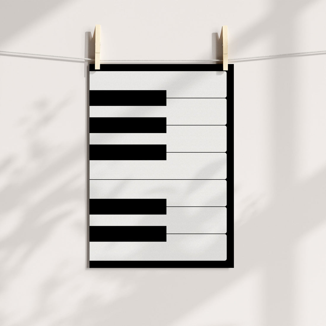 Piano Keys Abstract Printable Art