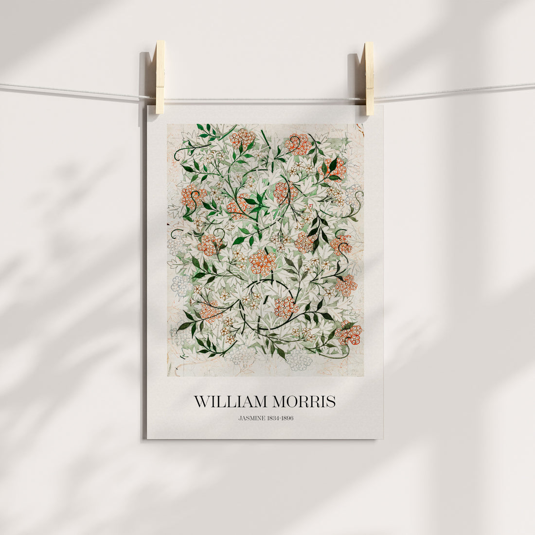 William Morris Jasmine Sketch Gallery Printable Art