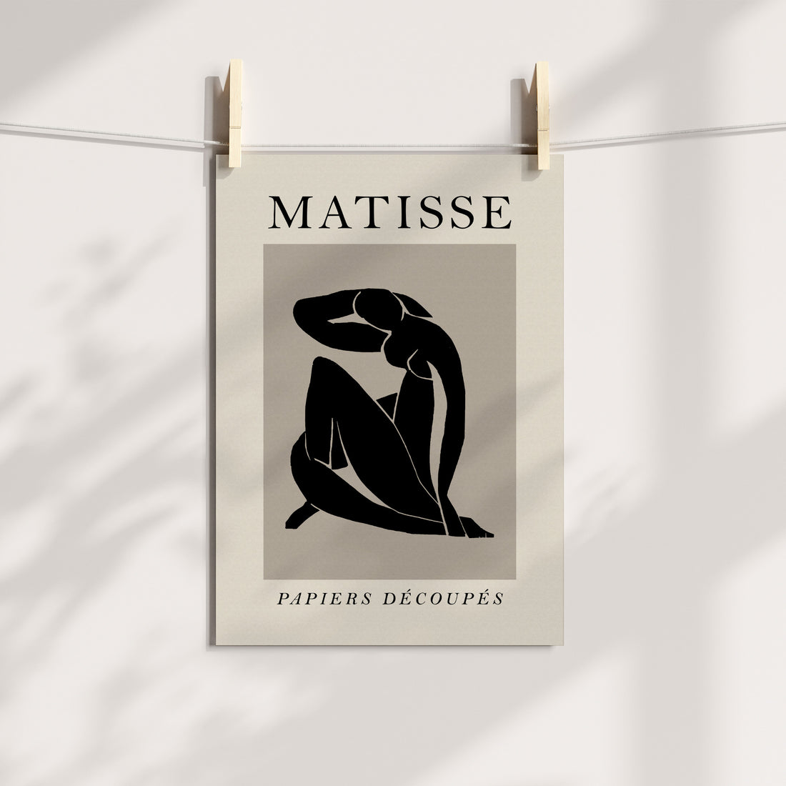 Matisse Nude Black & Neutral Printable Art