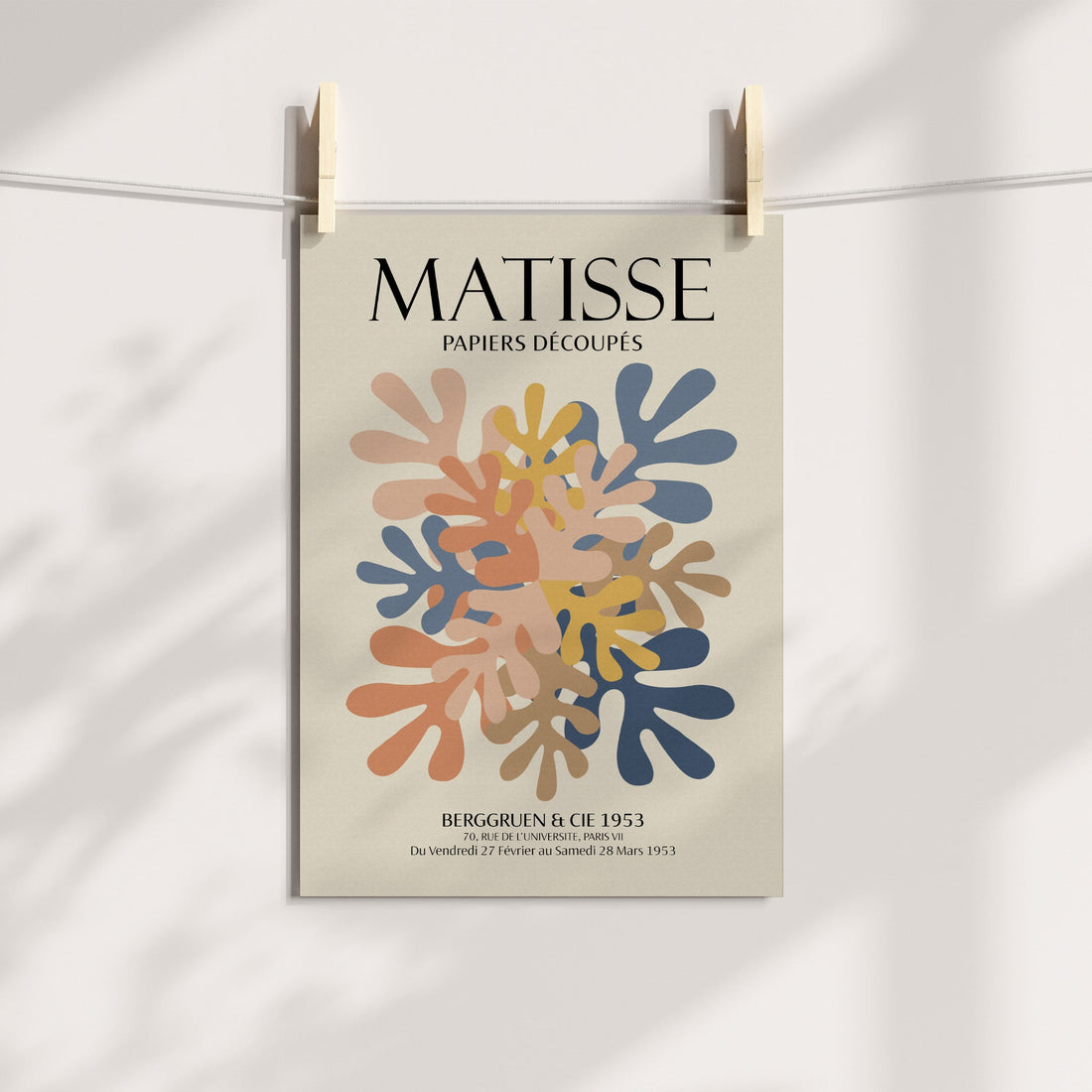 Colorful Cutouts Composition - Henri Matisse Printable Art