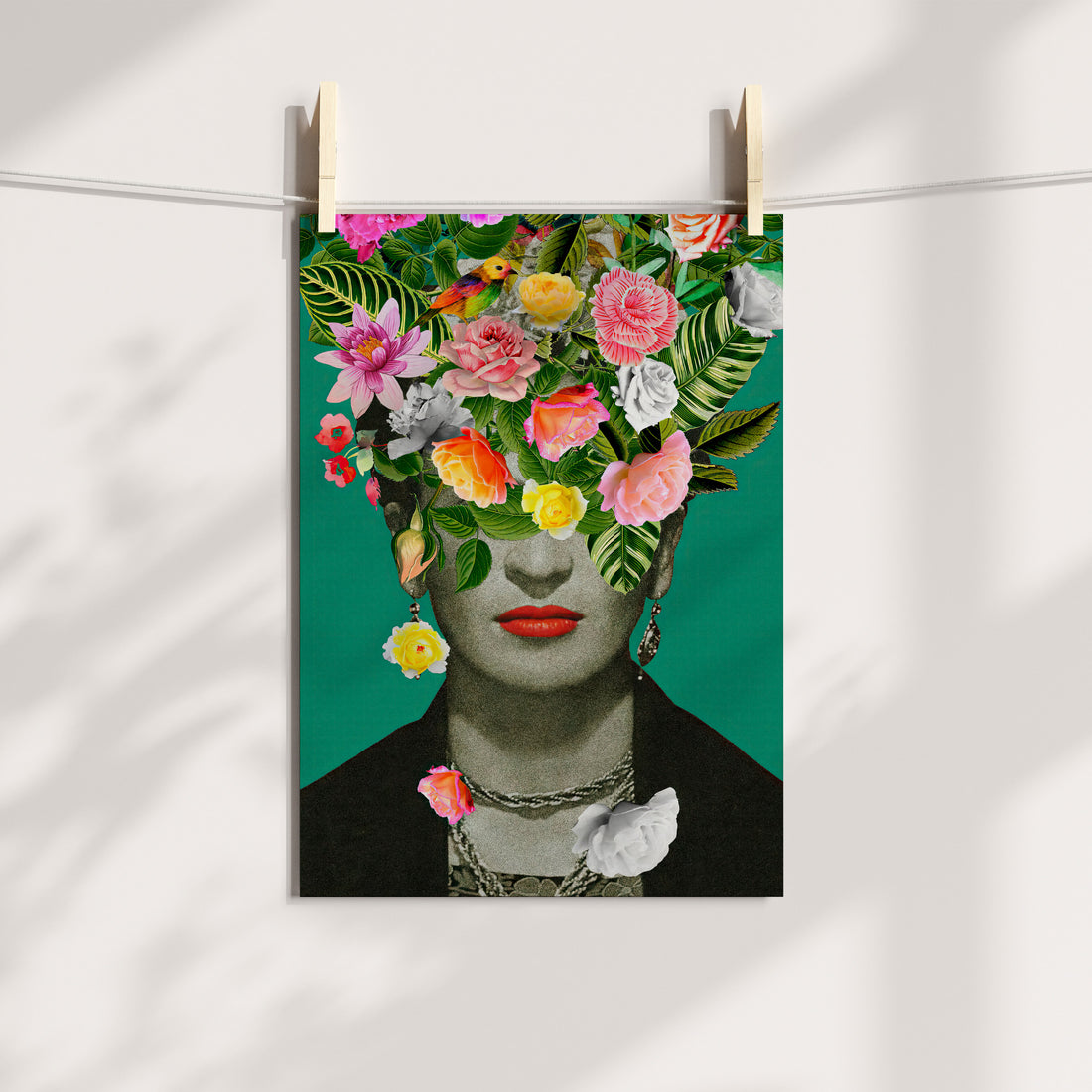 Frida Kahlo Pop Art Floral Printable Art
