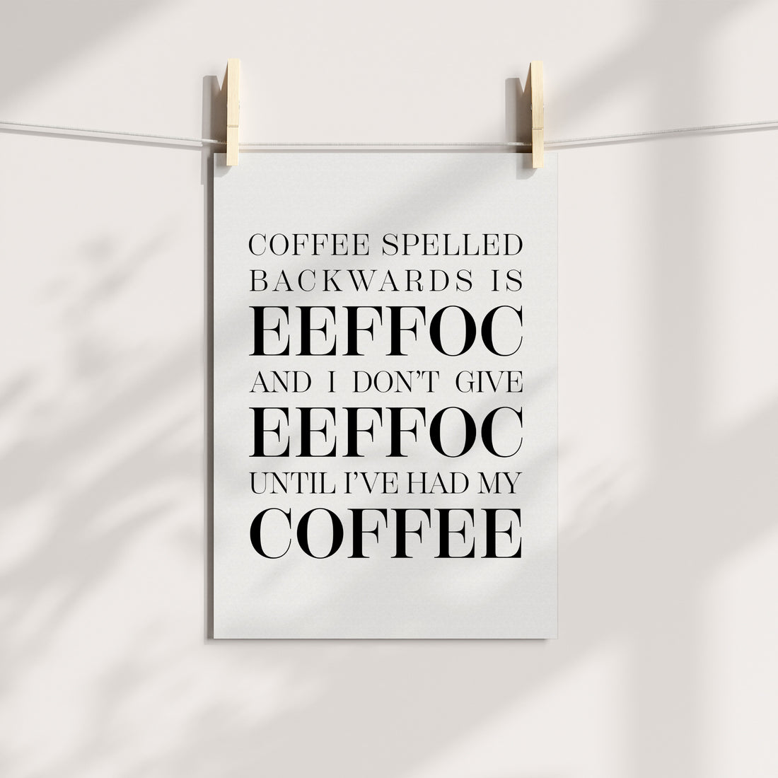 Coffee - Kitchen Typography Printable Art