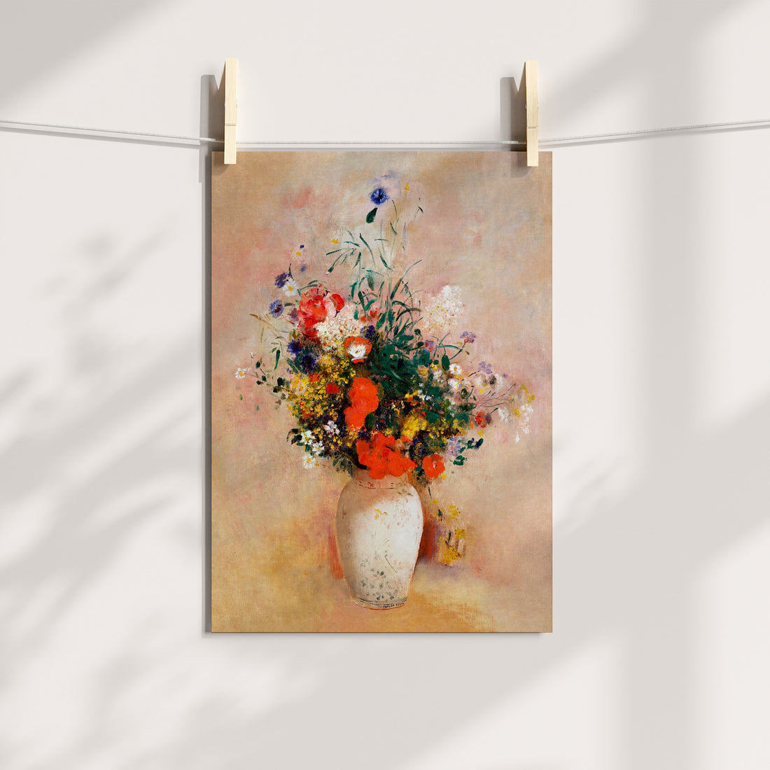 Colorful Floral Vase Printable Art