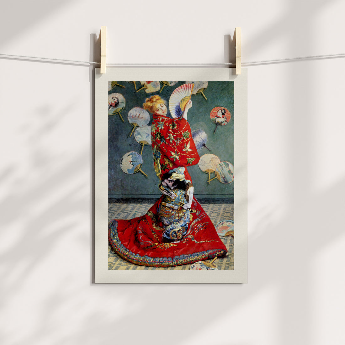 Woman in Red Kimono Printable Art