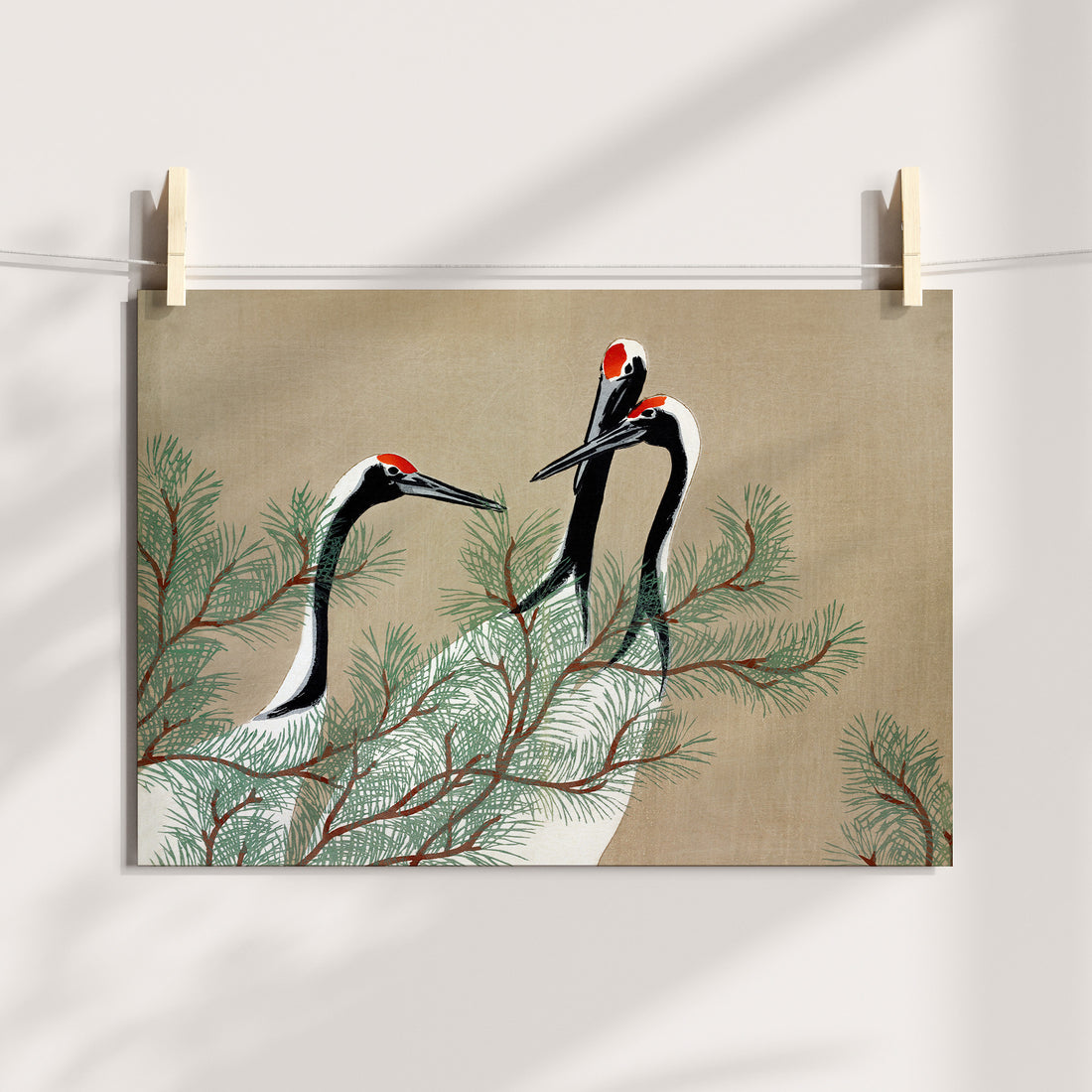 Cranes from Momoyogusa Printable Art