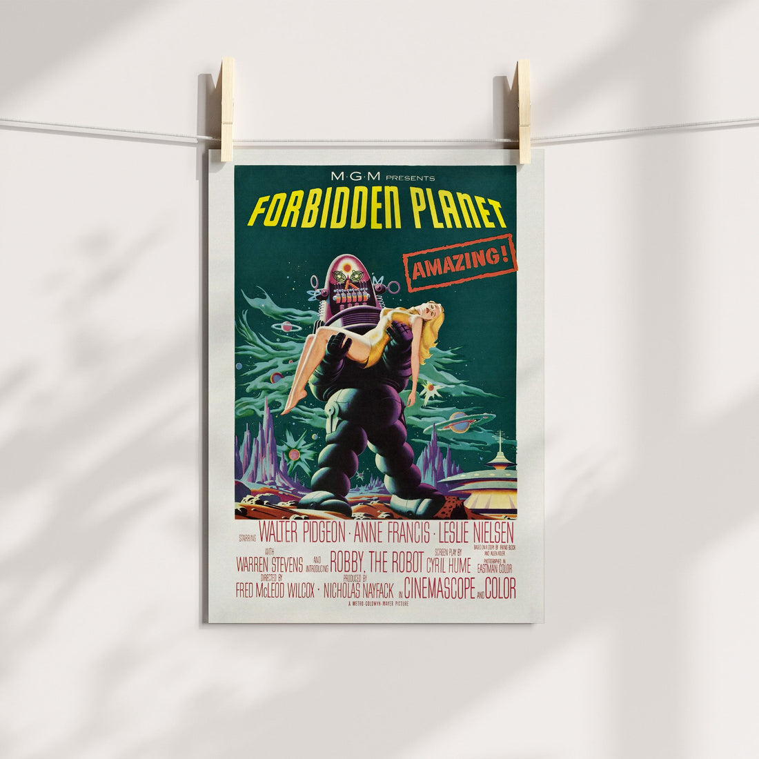 Forbidden Planet Vintage Movie Poster Printable Art