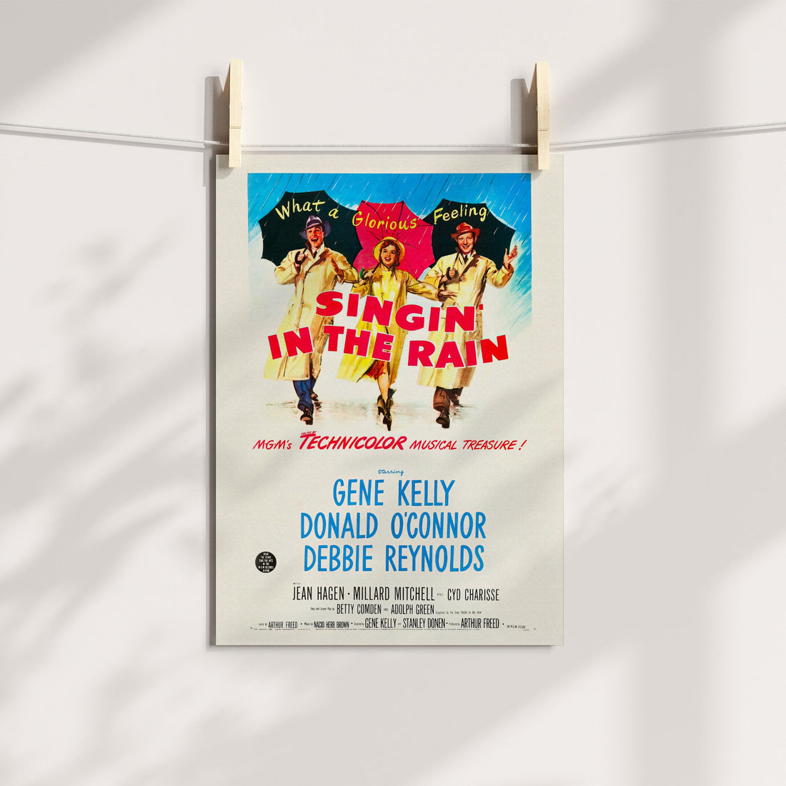 Singin' in the Rain Vintage Movie Poster Printable Art