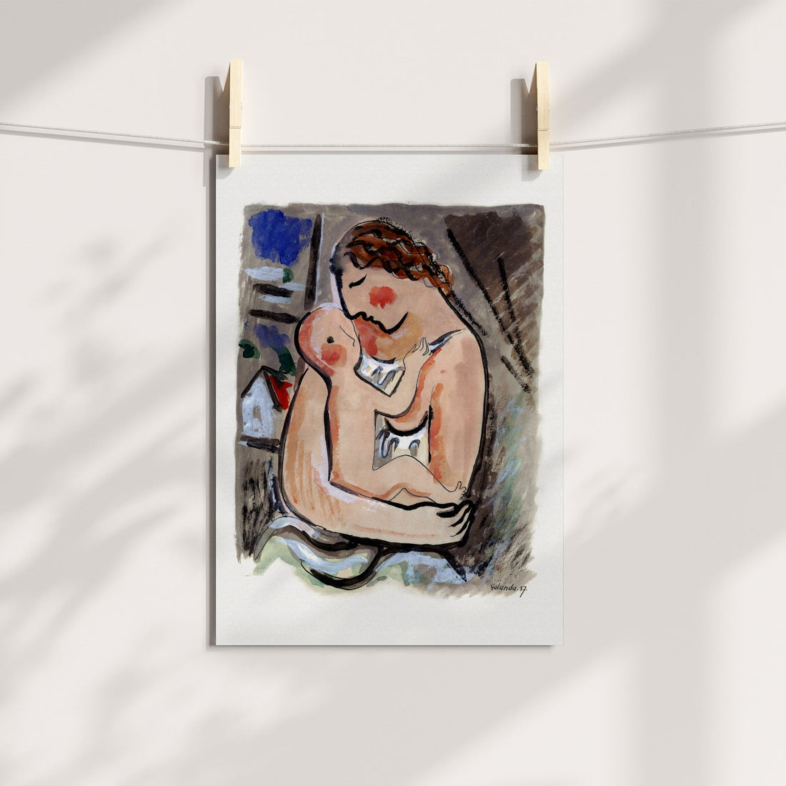 Mother with a Child Printable Art